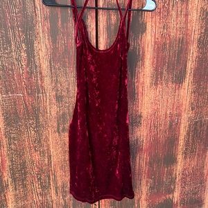 Gorgeous red velvet dress!